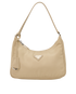 Re-Edition Shoulder Bag, &pound;550, Handbags, Beige, Nylon, Front view